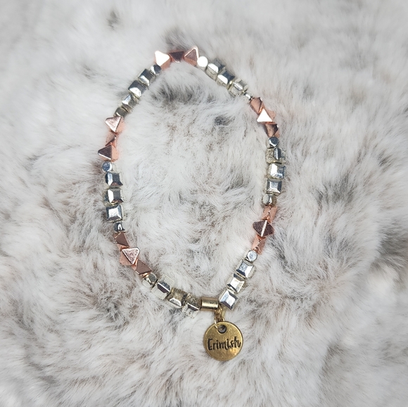 Erimish Rose Gold and Silver Charm Bracelet - Picture 1 of 1